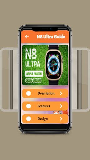 Android application N8 ultra smart watch guide screenshort
