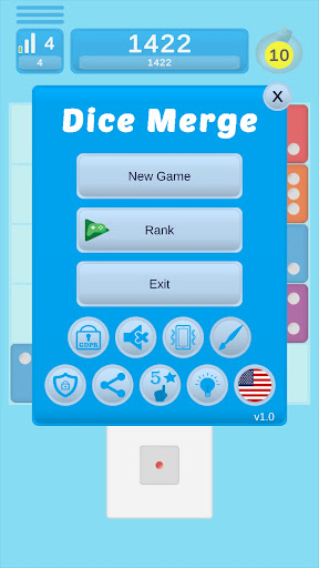Android application Dice Merge Game screenshort