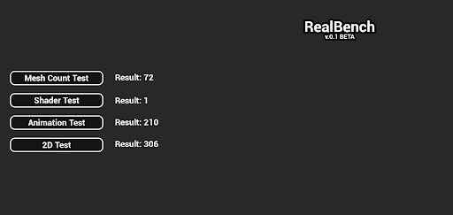 Android application RealBench screenshort