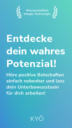 Android application KYO. Affirmationen+Subliminals screenshort