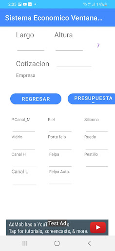 Android application Ventana Sistema Nova screenshort