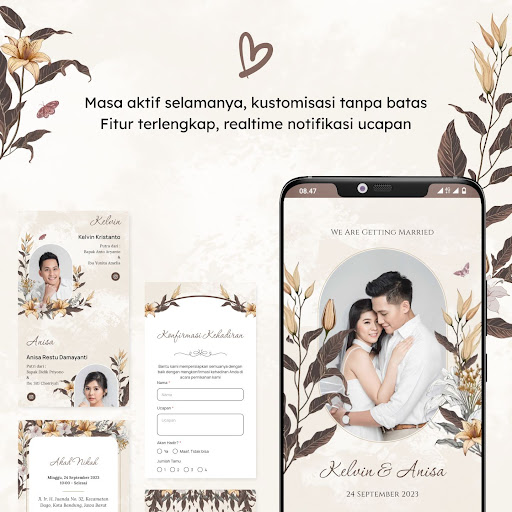 Android application Undangan Digital Bestvitation screenshort
