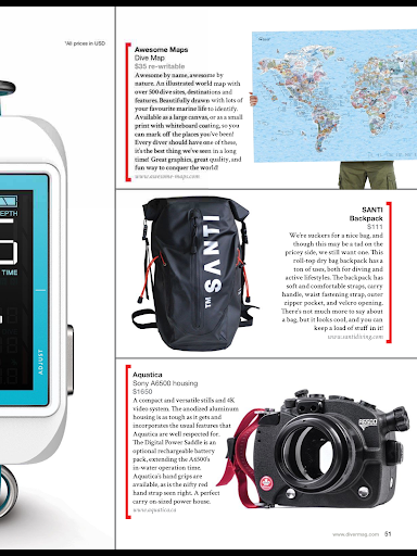 Screenshot of DIVER mag