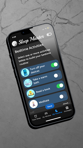 Android application Sleep Master screenshort