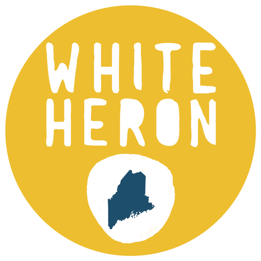 White Heron Maine logo