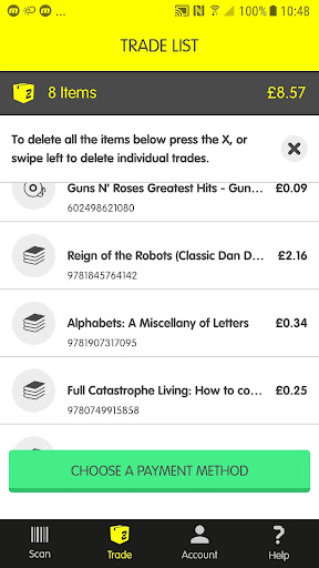 Zapper.co.uk Screen 2