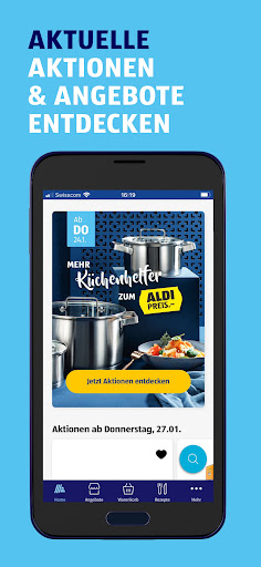 Android application ALDI SUISSE screenshort