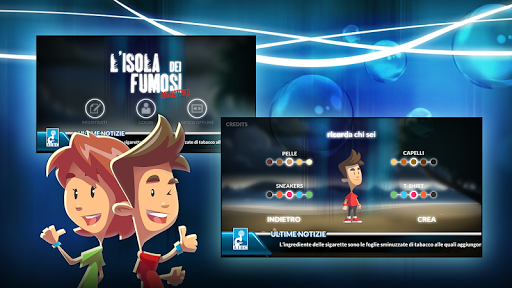 Android application L'ISOLA DEI FUMOSI screenshort