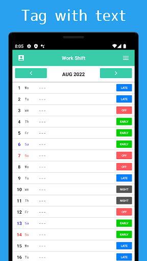 ColumnCalendar and Memo Screenshot 2 - AppWisp.com