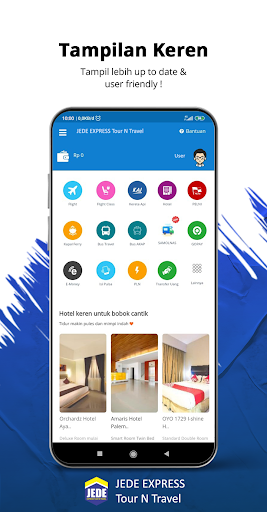 Android application JEDE EXPRESS Tour N Travel screenshort