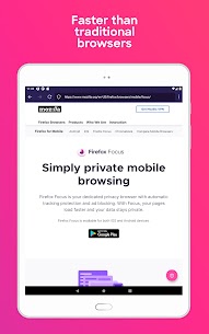 Firefox Focus MOD APK (Ad-Free, Many Features) 18