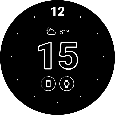 Screenshot of Just a Minute™ Wear Watch Face