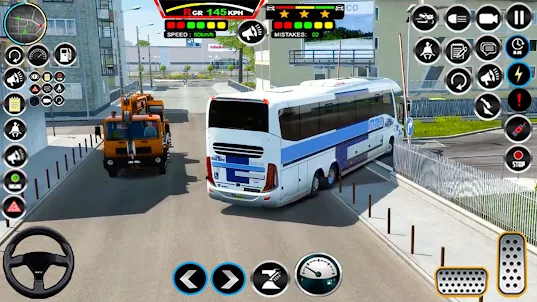 Public Bus Coach Bus Driver 3D