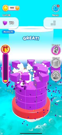 Screenshot of Color Wall 3D - Block Breaker