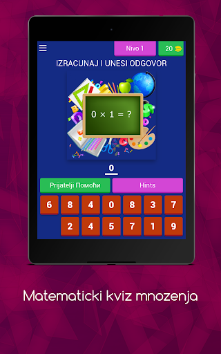 Matematicki kviz mnozenja