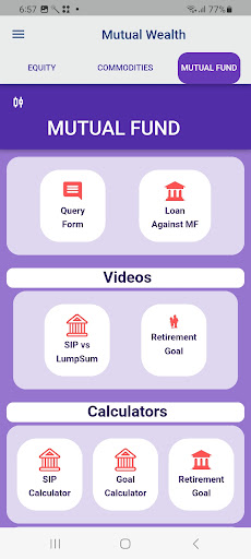 Android application Mutual Wealth screenshort