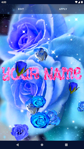 Blue Rose Live Wallpaper 3D Screen 2