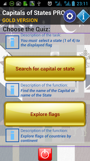 Capitals of States PRO Screen 2