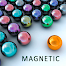 Magnetic balls bubble shoot