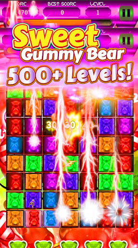 Sweet Gummy Bear Blast - Free Match 3 Game