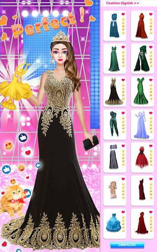Fashion Show Game: Makeup Game Screen 2