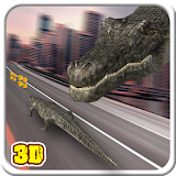 Angry Crocodile Run 3D icon