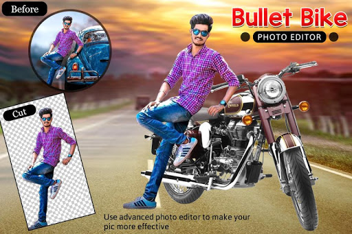Android application Bullet Bike Photo Editor screenshort