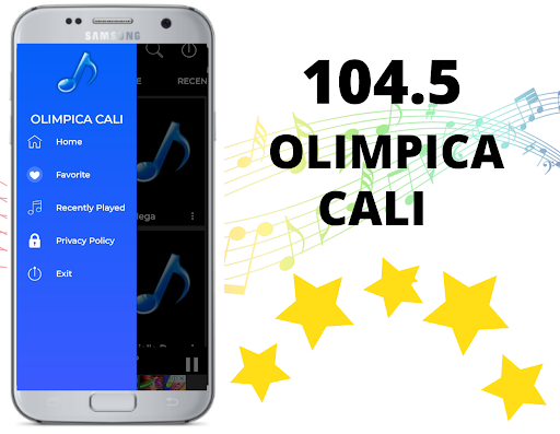 Android application olimpica stereo 104.5 screenshort