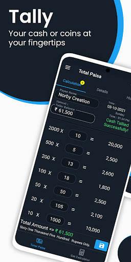 Android application Total Paisa-Cash Denomination screenshort