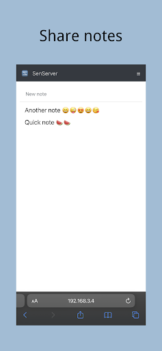 SenServer Screen 3