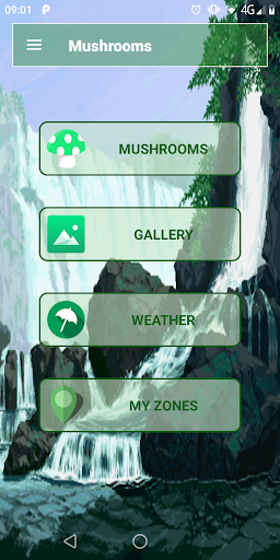 Android application Mushrooms Guide screenshort