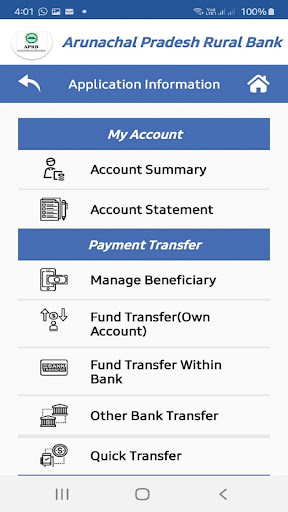 APRB Mobile Banking Screen 3