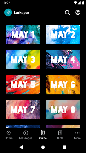 Larkspur Church App Screen 3