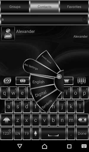 Android application Abstract Carbon Go Keyboard th screenshort