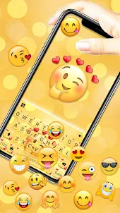 Love Emoji Gravity Keyboard Ba