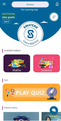 Android application Smaterr Learning App screenshort