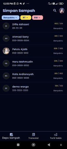 Bank Sampah Screen 3