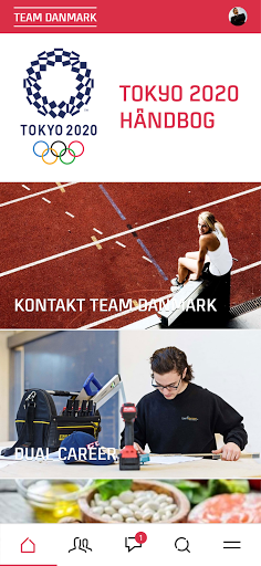 Android application teamdanmark.dk screenshort