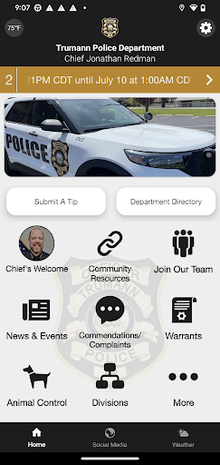 Android application Trumann Police Department screenshort