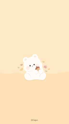 Android application 카카오톡 테마 - 곰도리도리_가을 (카톡테마) screenshort