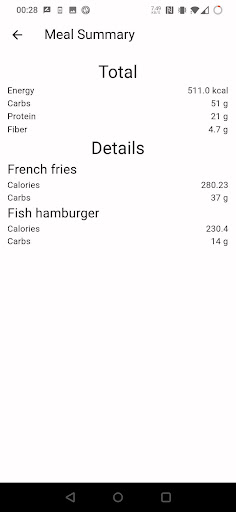 Nutrisnap Screen 3