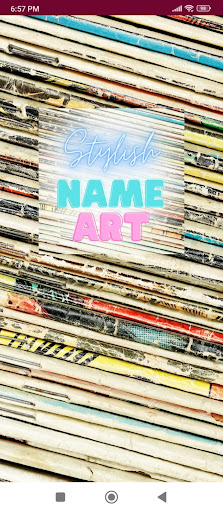 Android application Stylish Name Art Maker screenshort