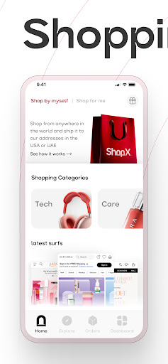 Android application ShopX - Global Shopping screenshort