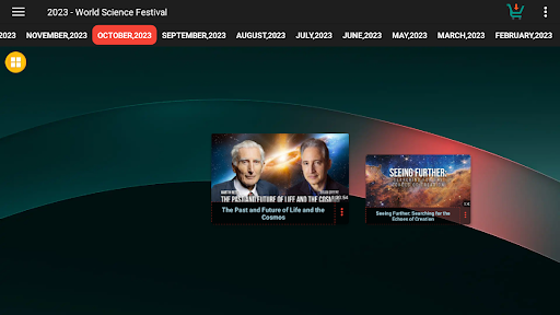 Screenshot of World Science Festival TV