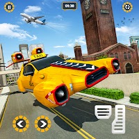 Flying Car Taxi Driving Games