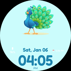 Peacock Watch Face