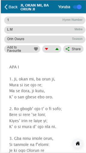 Android application Iwe Orin Mimo (Eng & Yor) screenshort