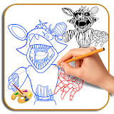 How To Draw Phantom Foxy FNAF icon