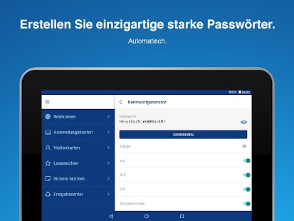 Sticky Password Manager Bildschirmfoto
