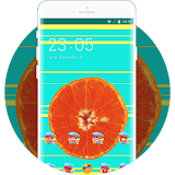 Tropical Fruit Theme: Happy Screensaver Wallpaper icon